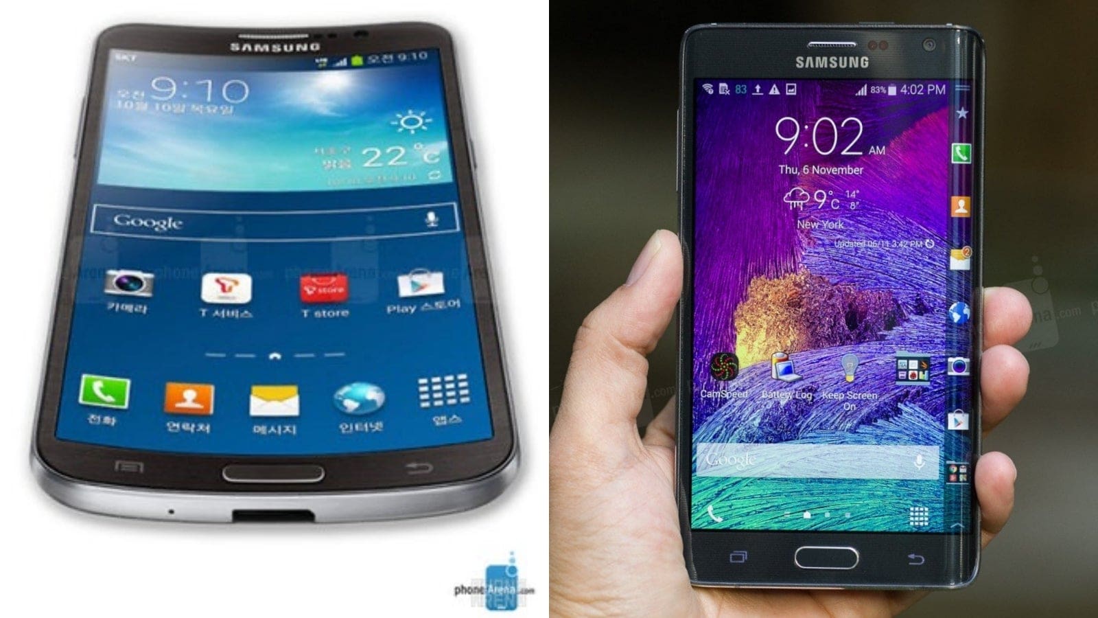 Samsung pioneered curved smartphone displays with the 2013 Galaxy Round, which was curved inwards, and the 2014 Galaxy Note Edge, which had a curve only on the right side. - Galaxy S24 phones wave goodbye to curved displays after 10 years - the most original Samsung feature