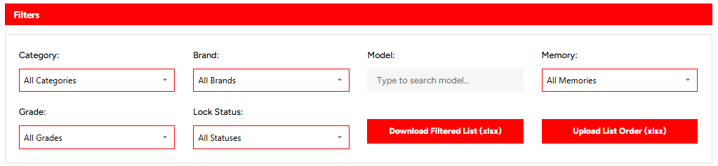 PhonesCanada Filtering System