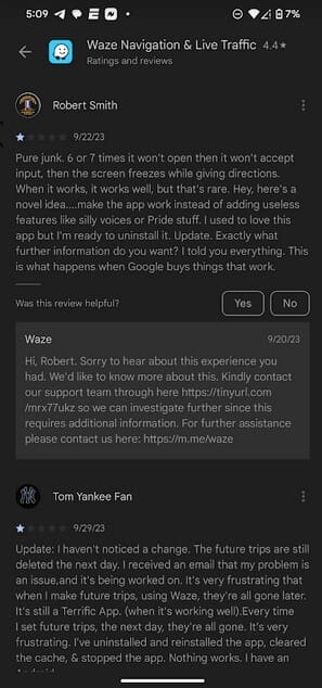Waze is getting one-star reviews in the Google Play Store - Is Google's other navigation app going the wrong Waze?